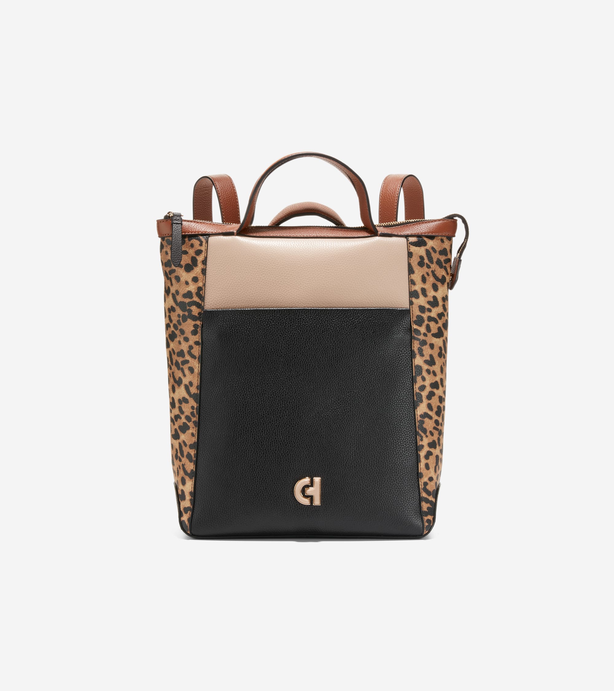 Grand Ambition Small Convertible Luxe Backpack in Light Brown Cole Haan